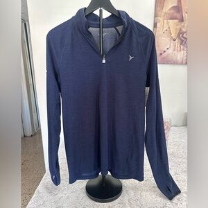 Old Navy Women’s Medium Active 1/4 Zip Navy Athletic Top NWT